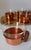 Metal Tea Glasses & Tray in Copper Brass & Jena Glass by Schott, Mainz, 1970s, Set of 7 For Sale - Image 7 of 10