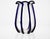 Glass Large Murano Vase with Baloton Bubbles in Gold Leaf and Cobalt Blue Beads, 1960 For Sale - Image 7 of 18