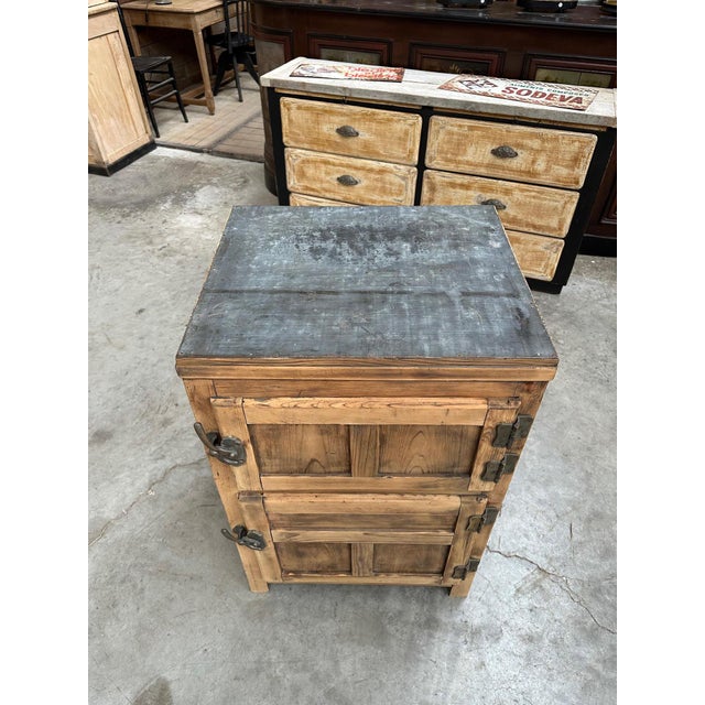 Vintage Icebox Cabinet, 1920s For Sale - Image 10 of 12