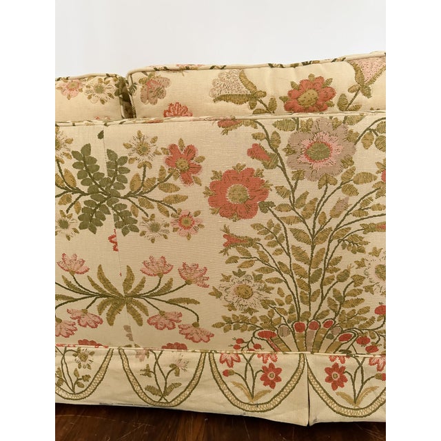 Yellow Vintage Floral Sofa For Sale - Image 8 of 18