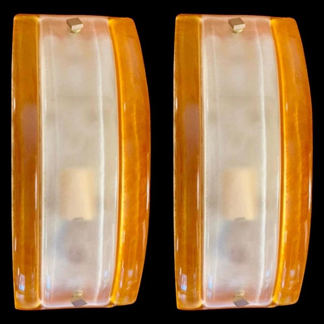 Vintage Wall Lights from Mazzega, 1970, Set of 4 For Sale - Image 6 of 7