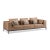 Milo Brown Leather Sofa by Stefano Giovannoni For Sale - Image 6 of 7