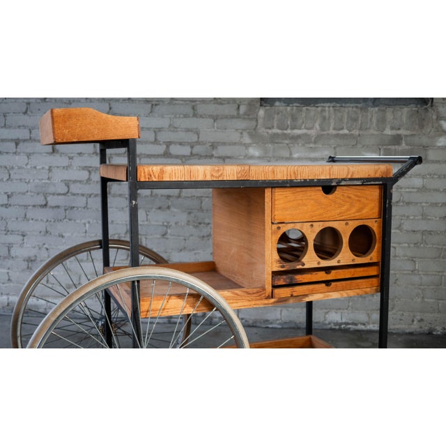 Brown Vintage Mid-Century Arthur Umanoff for David Morgan Bar Cart For Sale - Image 8 of 18