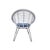1960's Italian Web Chair With Hairpin Legs & Sunbrella Cushion For Sale In West Palm - Image 6 of 6