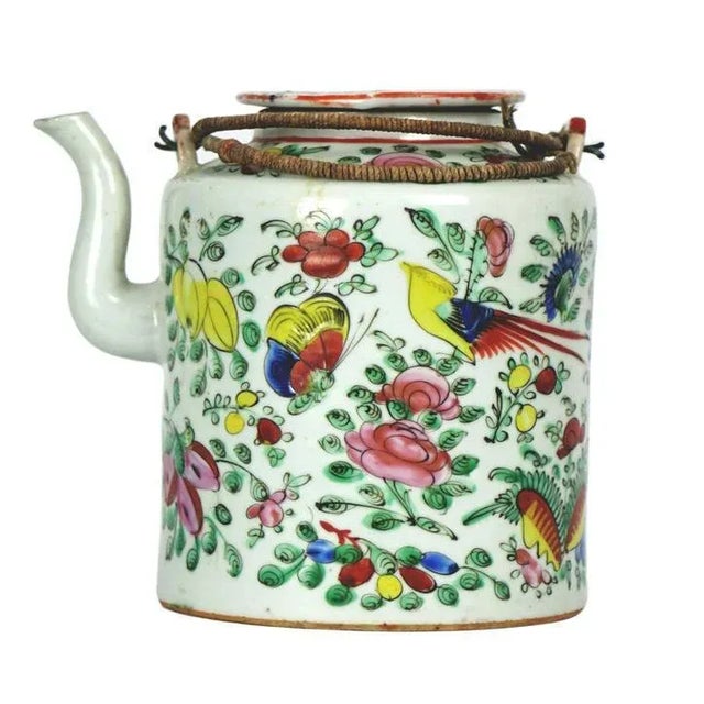 White Antique Chinese Porcelain Teapot For Sale - Image 8 of 8