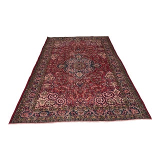 1970s Vintage Turkish Handwoven Rug - 5′10″ × 9′8″ For Sale