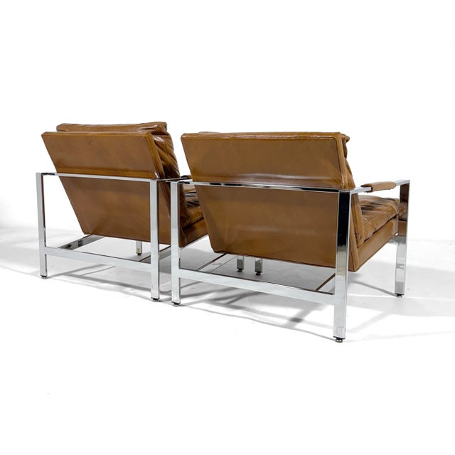 Pair of Milo Baughman Lounge Chairs by Thayer Coggin For Sale In Chicago - Image 6 of 12