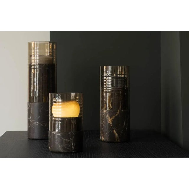 Brown Medium St Laurent Norma Candleholder by Dan Yeffet For Sale - Image 8 of 9