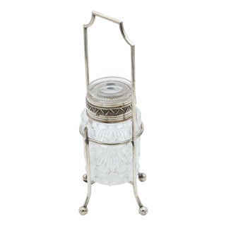Candy Box with Cut Glass Bottle For Sale