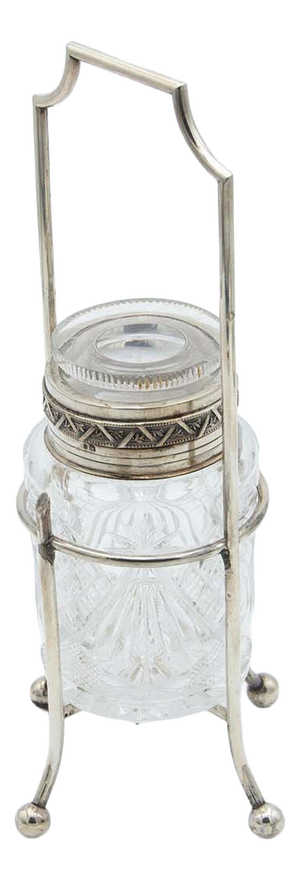 Candy Box with Cut Glass Bottle