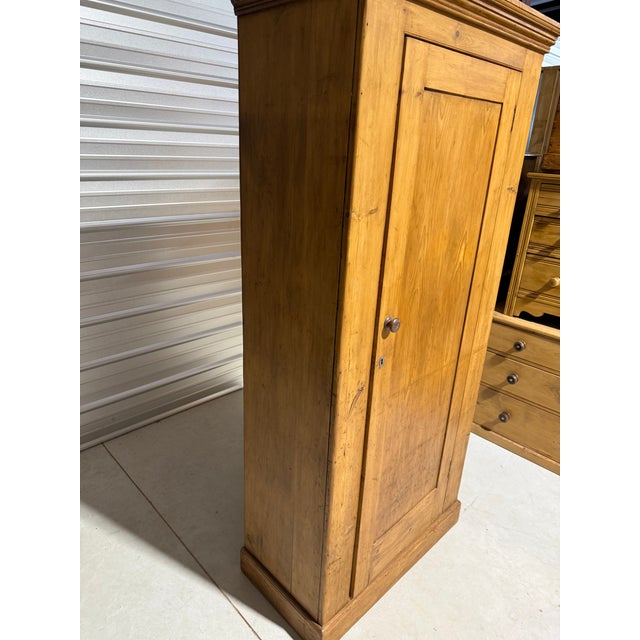 Antique Pine Single Door Cupboard From England For Sale - Image 6 of 18