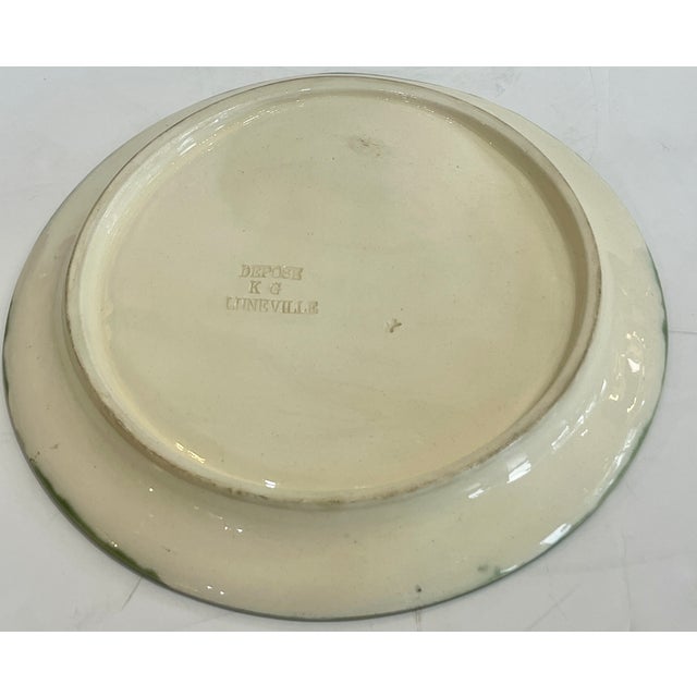 Majolica Art Nouveau Asparagus Plate by Keller Et Guérin (Kg) Lunéville For Sale - Image 11 of 11