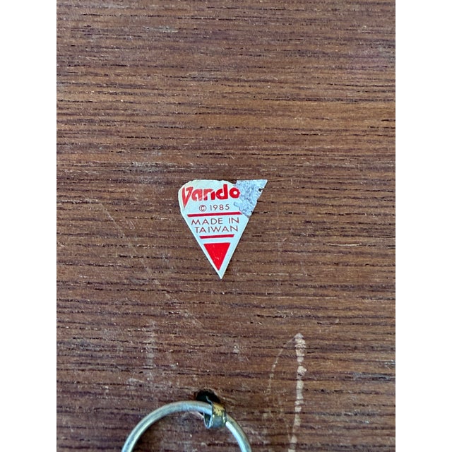 1985 Vando Flamingo Tile Wall Art With Painted Wood Frame For Sale - Image 10 of 11