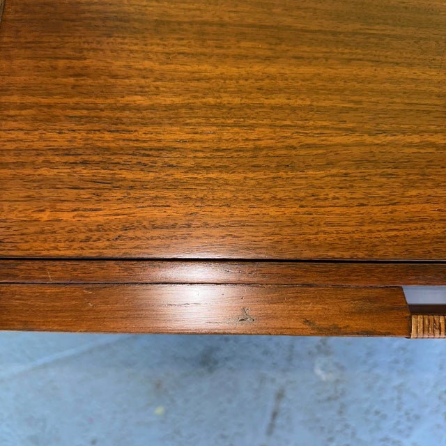 1960s 1960s Mid Century Walnut Nightstand Bedside Table For Sale - Image 5 of 11