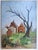 Mid-Century Modern Mid 20th Century Modernist Farmhouse Landscape Painting For Sale - Image 3 of 4