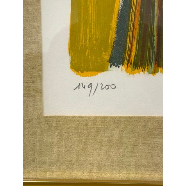 Figurative Framed Surrealist Limited-Edition Lithograph "Woman With Flowers" ~ Frederic Menguy For Sale - Image 3 of 6