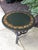 Wood 1990s Wrought Iron Brunschwig & Fils Hand Painted Accent Table For Sale - Image 7 of 7