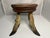 Art Nouveau Antique Taxidermy Deer Hoof Mahogany Stool For Sale - Image 3 of 10