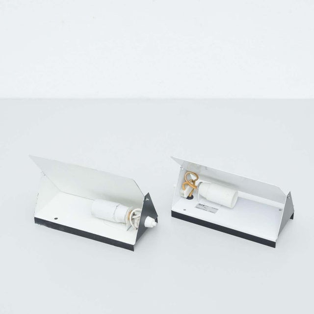 Mid-Century Modern Black Metal Cp-1 Wall Light by Charlotte Perriand, 1960, Set of 2 For Sale - Image 3 of 14