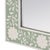 Spritely Home Accent Furniture Vivienne 16 in. W x 24 in. H Rectangular Bone Inlay Horizontal or Vertical Hanging Accent Wall Mirror, Green Bone For Sale - Image 4 of 6