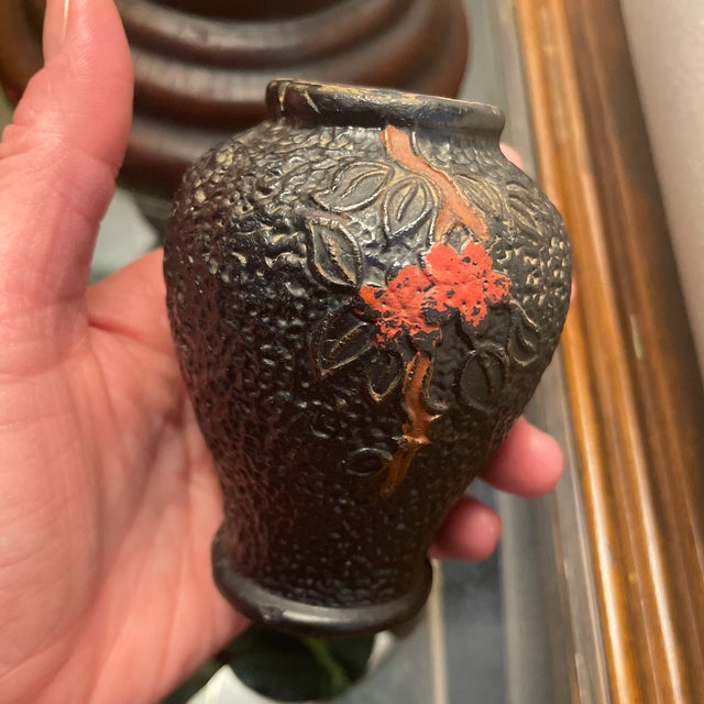 2 Antique Japanese Takanabe Decorative Pots For Sale - Image 6 of 12