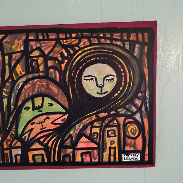 2020s Original Folk Art Painting by Jeffrey Lerner For Sale - Image 5 of 9