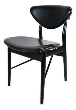Black Painted Oak Model 108 Dining Chair by Finn Juhl, 2000s