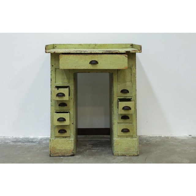 Small Industrial Workbench, 1950s For Sale - Image 12 of 14