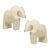 Pair of 1970s Post Modern White Marble Rams by Masatoyo Kishi Kuki For Sale