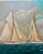 Schooner Yacht Racing Sailing Seascape Oil Painting on Canvas, Unstretched, by D. Tayler For Sale - Image 4 of 7
