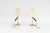 Vintage Model 306 Table Lamps in Brass and Paper by Kaare Klint for Le Klint, Denmark, 1950, Set of 2 For Sale - Image 5 of 6