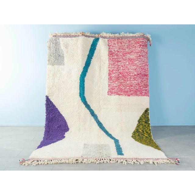 Abstraction III Berber Rug, 2010s For Sale - Image 10 of 10