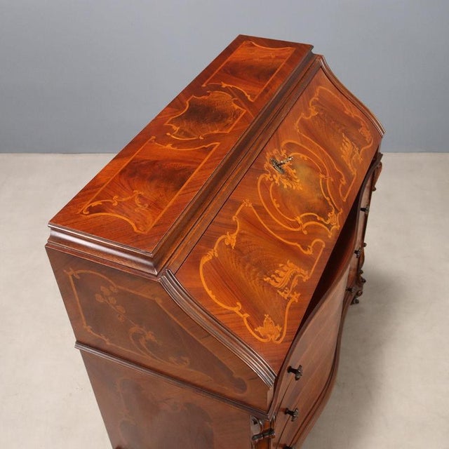 Roman Style Desk with Maple Inlays For Sale - Image 11 of 14
