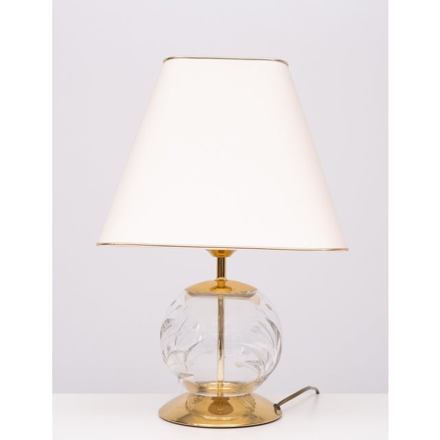 Hollywood Regency German Crystal Ball Table Lamp, 1970s For Sale - Image 13 of 13