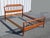Vintage Cherrywood Shaker Style Full Bedframe For Sale - Image 9 of 10