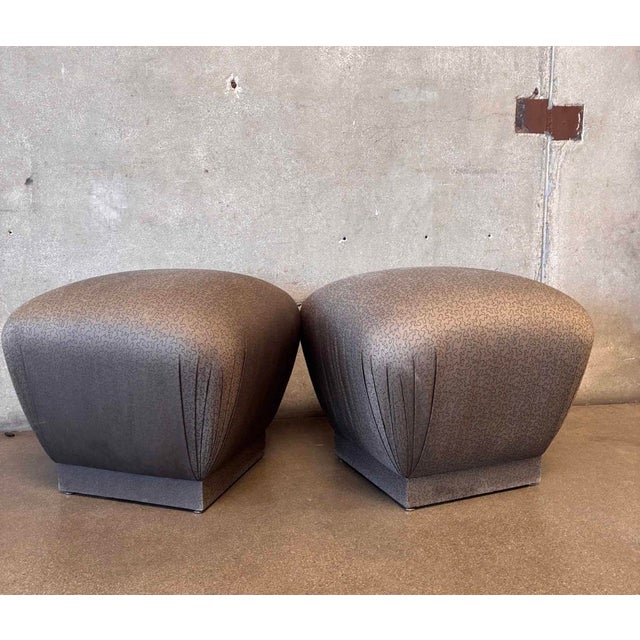 Very comfortable pots that serve well as additional seating or foot stools