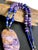 Statement Charoite and Lapis Lazuli Necklace With Sculptural Charoite Pendant a Wearable Work of Art For Sale - Image 11 of 18