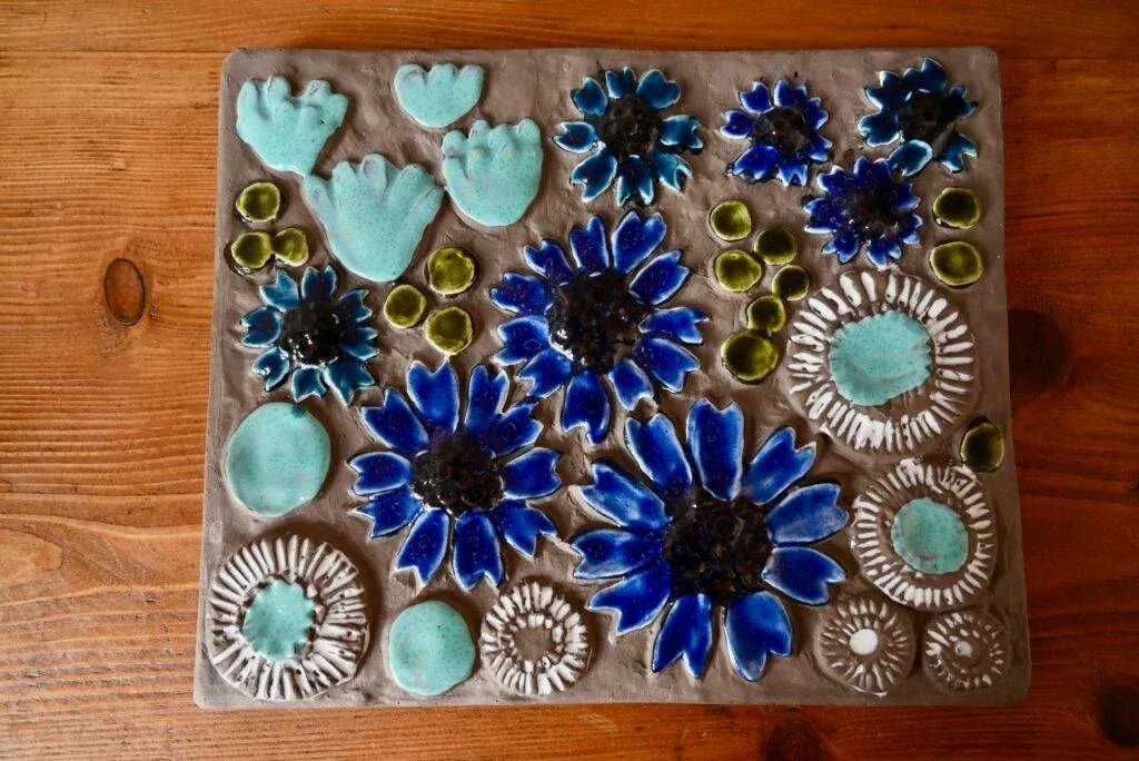 Swedish Decorative Ceramic Wall Plaque by Jie Gantofta | Chairish