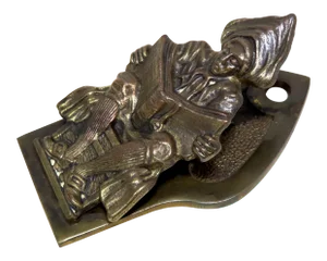 Antique Cast Iron Library Scholar Desk Message Clip