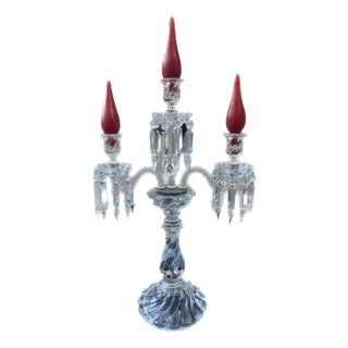 Crystal Candleholder from Baccarat For Sale