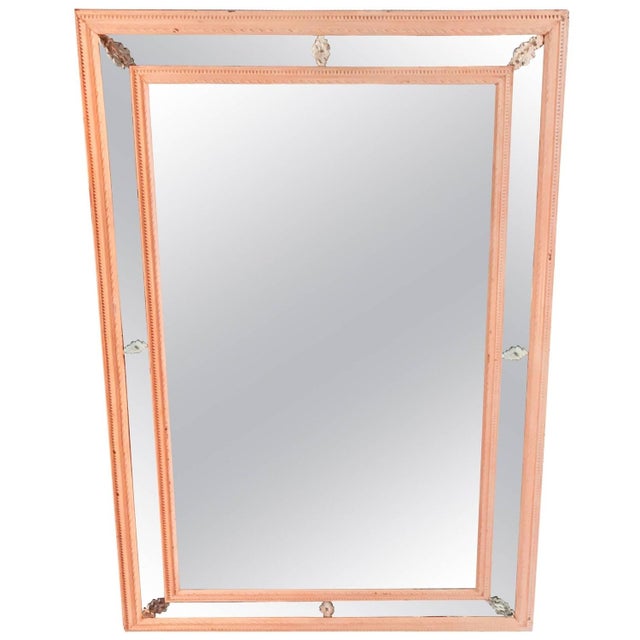 Large Italian Painted Marginal Mirror, 1860s For Sale - Image 9 of 10