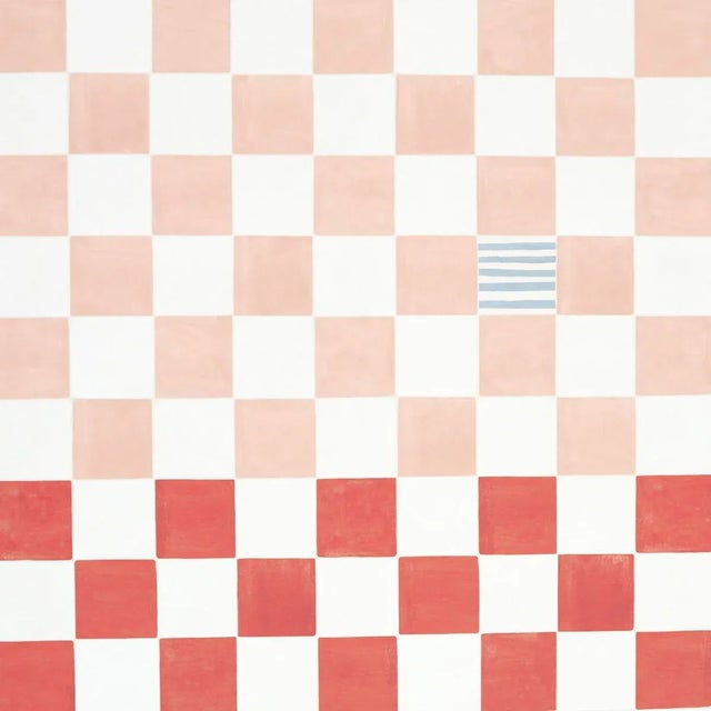 Contemporary SAMPLE - Schumacher X Backdrop Gambit Panel Wallpaper In Earthy Pink & Red For Sale - Image 3 of 5