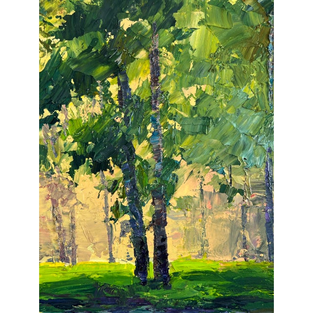 Oil Painting Morning Park Serdyuk Boris Petrovich For Sale - Image 6 of 11