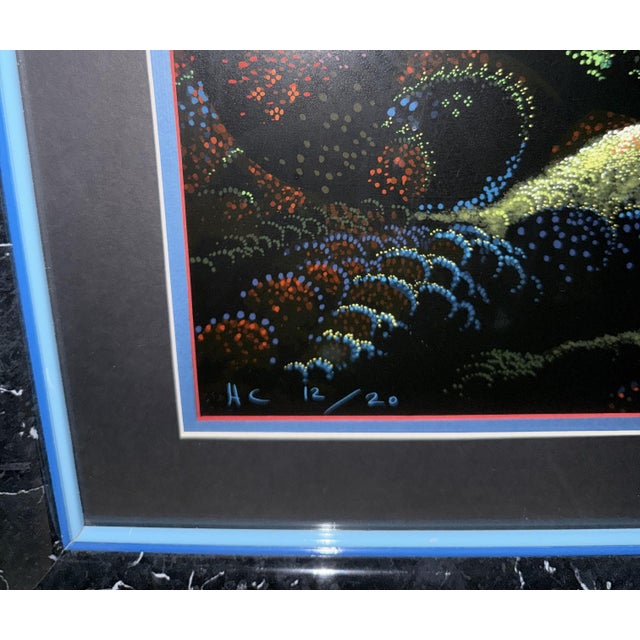 Plastic 1990 Eyvind Earle 'Garden of Dreams' Signed Serigraph For Sale - Image 7 of 9