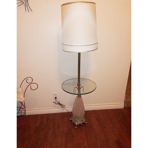 1970s Pineapple Floor Lamp With Glass Table Chairish