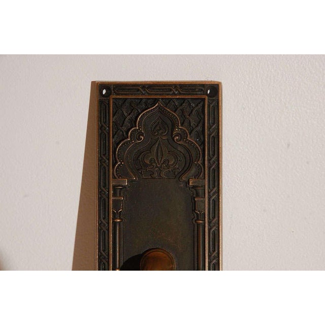Islamic Early 20th Century Cast Brass Moorish Door Handle For Sale - Image 3 of 8