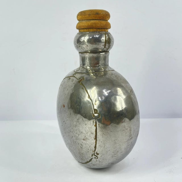 Early 20th Century Indian Metal Bottle MATTER COLLECTION For Sale - Image 4 of 7