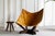 Beautiful Butterfly chair in dark brown stained pine and leather made in Sweden in 1960. Though we may not know the...