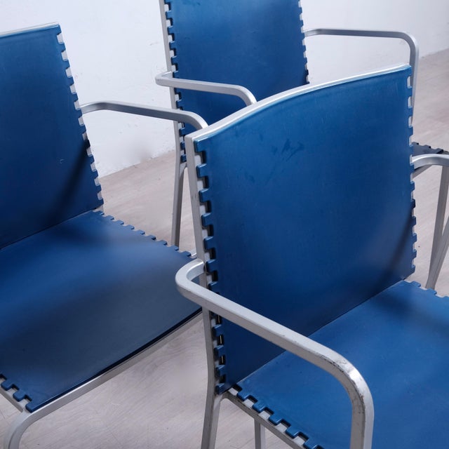 Zip Stackable Chairs by Marco Maran for Desalto Italia, 1980s, Set of 4 For Sale - Image 6 of 18