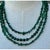 Vintage Boho Malachite Three-Stranded Necklace For Sale - Image 10 of 12
